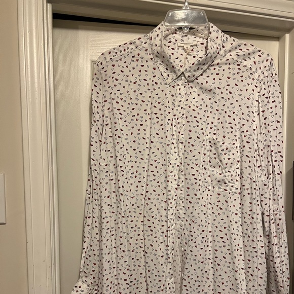 Blouse with red hearts - Picture 1 of 7